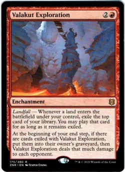 VALAKUT EXPLORATION 175 MAGIC: THE GATHERING ZENDIKAR RISING (ZNR) RARE - Image 1