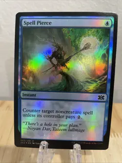 MTG Spell Pierce FOIL #063/331 Double Masters 2022 Common 2X2 NM/M - Image 1