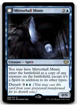 MTG Mirrorhall Mimic R Innistrad: Crimson Vow 68 LP - Image 1