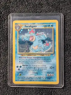 Pokemon TCG Feraligatr 5/111 Neo Genesis Unlimited Holo Rare Vintage MP - Image 1