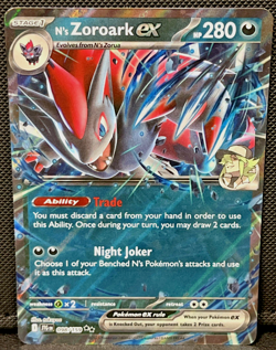 N's Zoroark EX 98/159 Double Rare Holo -SV09- Journey Together -NM- Pokemon TCG - Image 1