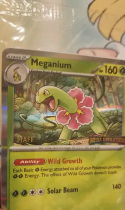 Pokemon Mega Evolution Prerelease STAFF Promo (Set of 4) SEALED - Image 3