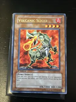 YU-GI-OH! Volcanic Slicer Rare FOTB-EN012 1st Edition (L3) - Image 1