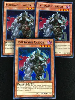 YUGIOH EVILSWARM CASTOR HA07-EN048 1ST SUPER X3 (NM) - Image 1