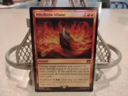 Magic the Gathering Final Fantasy Nibelheim Aflame Prerelease Card Foil Stamp - Image 1