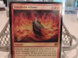 Magic the Gathering Final Fantasy Nibelheim Aflame Prerelease Card Foil Stamp - Image 2