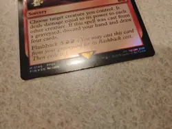 Magic the Gathering Final Fantasy Nibelheim Aflame Prerelease Card Foil Stamp - Image 4