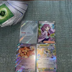 4 Scarlet and Violet Stellar Crown Hits with 50 bulk cards (master set starter) - Image 1