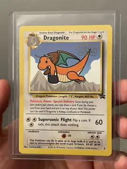 Pokemon Card - Dragonite (WB Movie Promo) - #5 WoTC Black Star Promo - Image 1