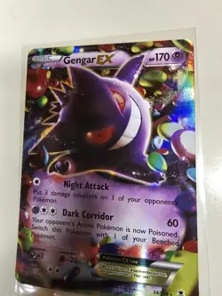 Pokemon Gengar EX Holo Ultra Rare TCG Card 34/119 Phantom Forces - Image 1