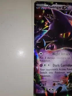 Pokemon Gengar EX Holo Ultra Rare TCG Card 34/119 Phantom Forces - Image 3
