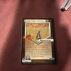 DBZ Dragon Ball Z FOIL Orange Style Mastery 146 CCG Unlimited Trunks Saga Card - Image 2