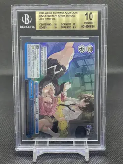 Weiss Schwarz Azur Lane After School Ace RRR BGS 10 Anime Card Game TCG CCG - Image 1