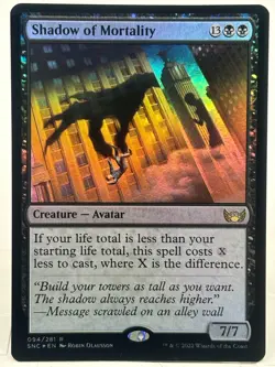 Shadow Of Mortality NM/M* FOIL Streets Of New Capenna 094/281 mtg -UnltdCards - Image 1