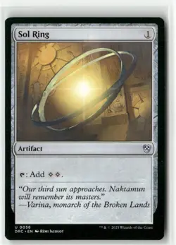 Sol Ring 56 Non-Foil NM MTG Commander: Aetherdrift Magic - Image 1