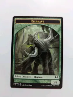X4 MTG Token Elephant 3/3 (Commander 2015) Excellent Condition - Image 1
