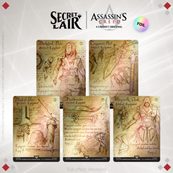 Magic the Gathering Secret Lair Assassin’s Creed Da Vinci’s Designs Foil Edition - Image 1