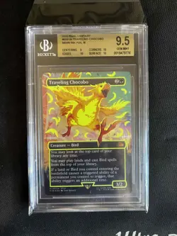 Magic: The Gathering - FINAL FANTASY - Traveling Chocobo Yellow Neon foil - Image 1