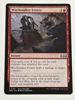 MTG Wilds of Eldraine Witchstalker Frenzy 0159 NM - Image 1