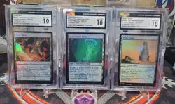 CGC 10, 3 SLAB Tron Set - Double Masters - Foil Urza's Mine, Power Plant, Tower - Image 1