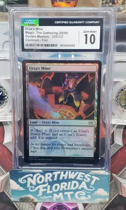 CGC 10, 3 SLAB Tron Set - Double Masters - Foil Urza's Mine, Power Plant, Tower - Image 2