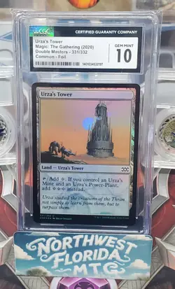 CGC 10, 3 SLAB Tron Set - Double Masters - Foil Urza's Mine, Power Plant, Tower - Image 4