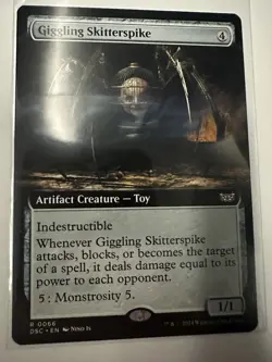 Giggling Skitterspike (Extended Art) Commander: Duskmourn: House of Horror... - Image 1