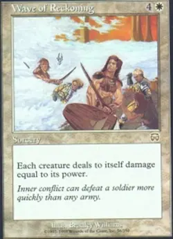 DAMAGED x 1 Wave of Reckoning Mercadian Masques - Image 1