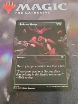 Mtg. Infernal Grasp. Borderless. Innistrad Remastered. Pack Fresh - Image 1