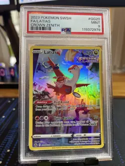 2023 POKEMON SWORD & SHIELD CROWN ZENITH #GG20 FULL ART/LATIAS PSA 9 - Image 3
