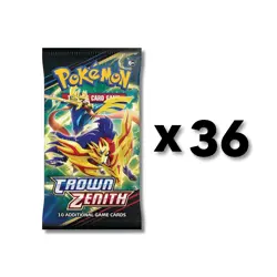 36x POKEMON TCG Crown Zenith Factor y Sealed BOOSTER PACKS ✨ Lot of 36 Brand New - Image 1