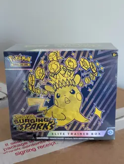 Pokemon TCG Surging Sparks Elite Trainer Box Factory Sealed - Case of 6 - Image 1