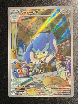 Quaxwell Full Art IR 207/193 Pokemon TCG Paldea Evolved Illustration Rare - NM - Image 1