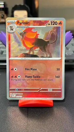 Pokemon 2025 Pyroar 016/131 Prismatic Evolutions - PRE EN Master Ball Holo - Image 1