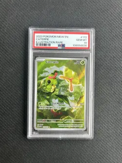 2023 Caterpie #172 Illustration Rare Scarlet & Violet 151 MEW Pokemon PSA 10 - Image 2
