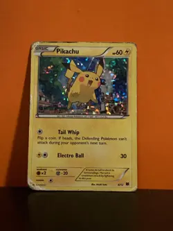 Pikachu 6/12 McDonalds PROMO HOLO Pokemon TCG HP (DMG) - Image 1