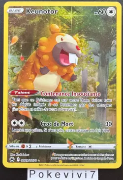 Carte Pokemon KEUNOTOR GG29/GG70 Holo Epee et Bouclier 12,5 EB12.5 FR NEUF - Image 1