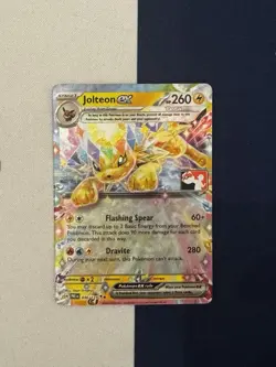 Pokemon TCG Jolteon ex Play! Pokemon Prize Pack Stamp 030/131 - Image 1