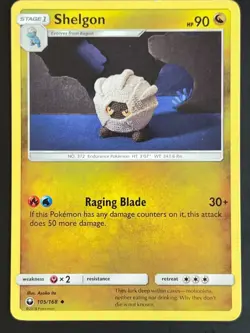 Pokemon TCG Shelgon Celestial Storm 105/168 Regular Uncommon LP - Image 1