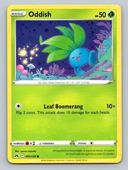 2023 Pokemon Card Crown Zenith Oddish 1/159 - Image 1