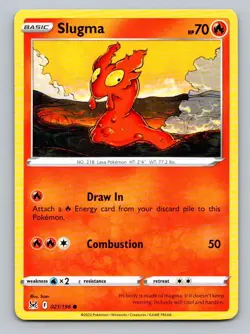 2022 Pokemon Card Lost Origin Slugma 021/196 - Image 1