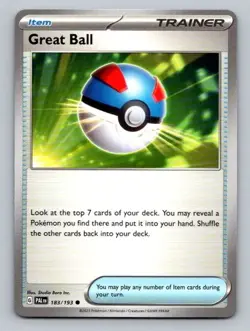2023 Pokemon Card Paldea Evolved Great Ball 183/193 - Image 1