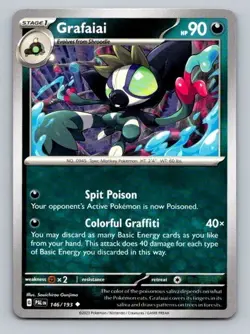 2023 Pokemon Card Paldea Evolved Grafaiai 146/193 - Image 1