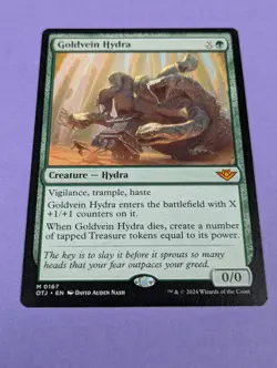 MTG Magic: Outlaws of Thunder Junction: Goldvein Hydra #0168 Mythic - NM - Image 1