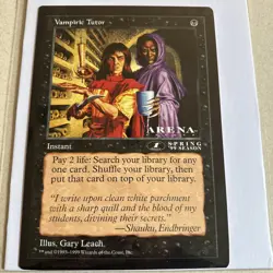 MTG Magic The Gathering - Vampiric Tutor - Oversized Instant 6x9 Promo Card - Image 1