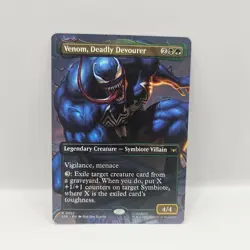 Venom, Deadly Devourer NM Borderless Regular #22 MTG Marvel's Spider-Man Eternal - Image 1
