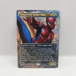 Sensational Spider-Man NM Borderless Regular #25 MTG Marvel's Spider-Man Eternal - Image 1