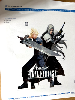 MTG: Final Fantasy - Life Size Standee - Cloud & Sephiroth - New In Box - Image 3