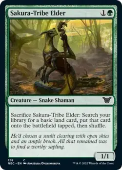 Sakura-Tribe Elder - Light Play MTG Commander: Kamigawa: Neon Dynasty - Image 1