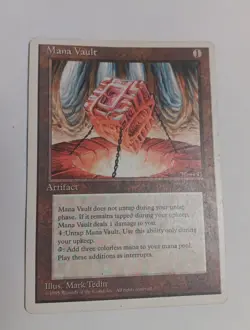1x MTG Mana Vault Magic the Gathering Revised Edition LP Commander - Image 1